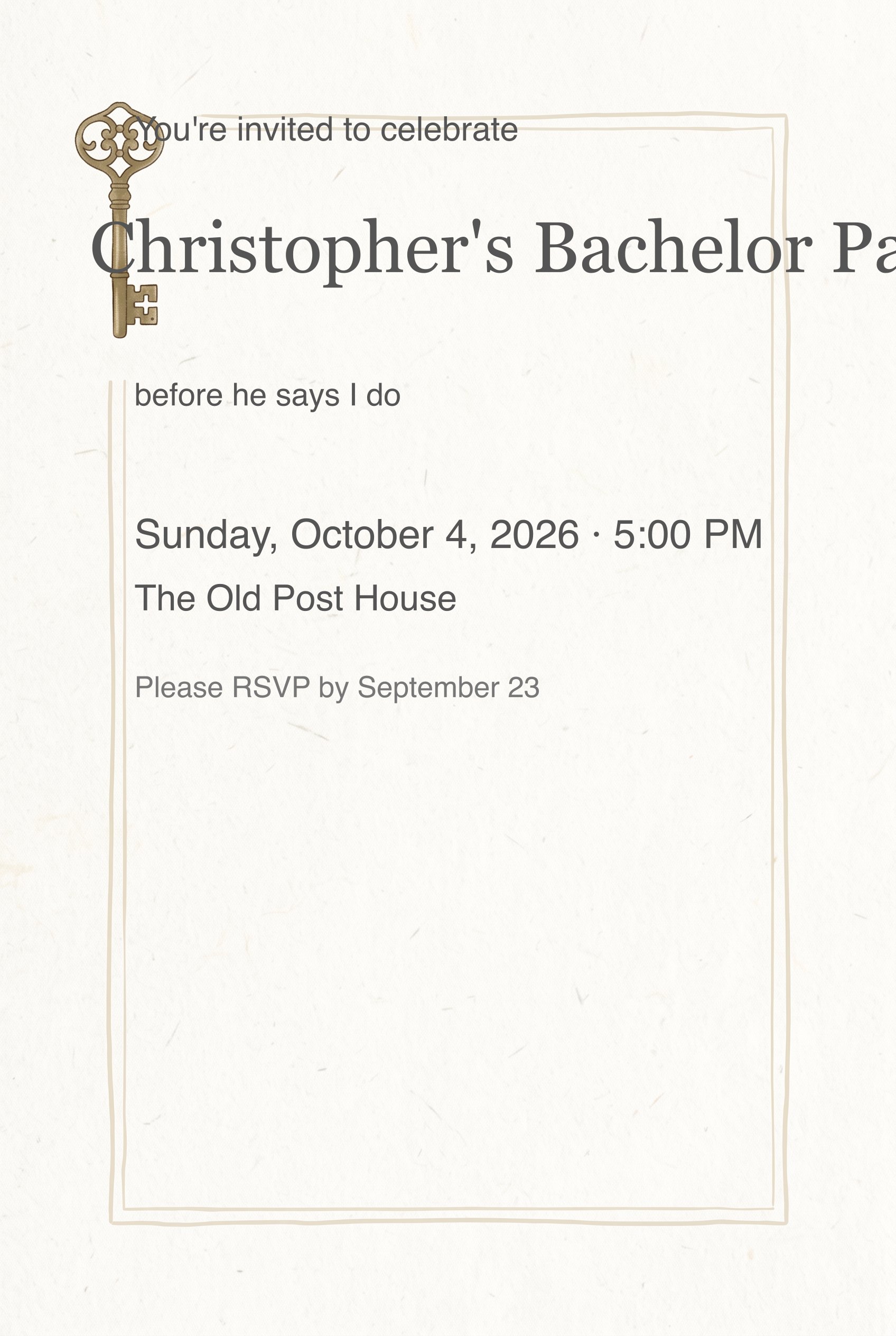 Invitation card
