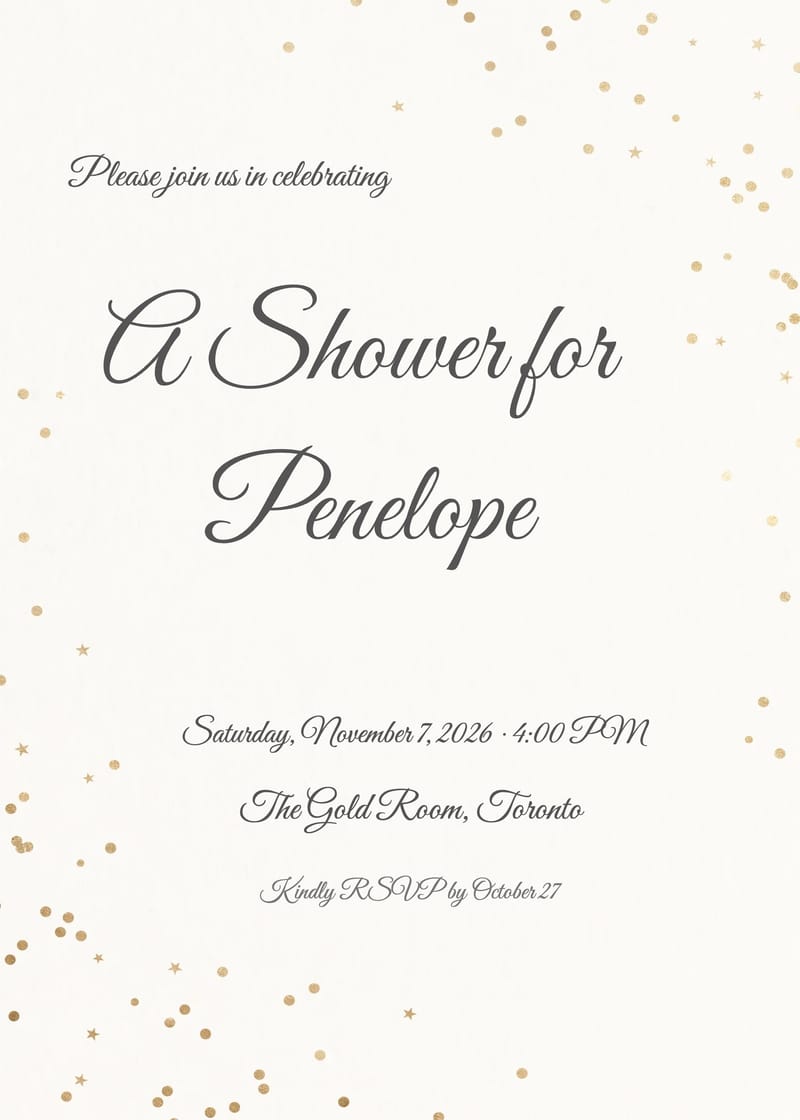 Clean Luxury Gold Confetti Bridal Shower Invitation invitation