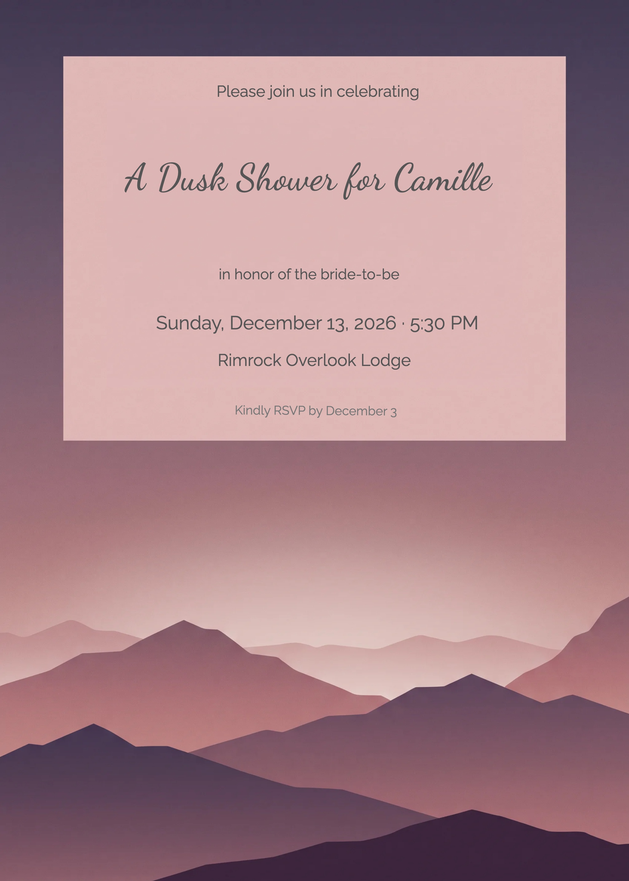 Invitation card