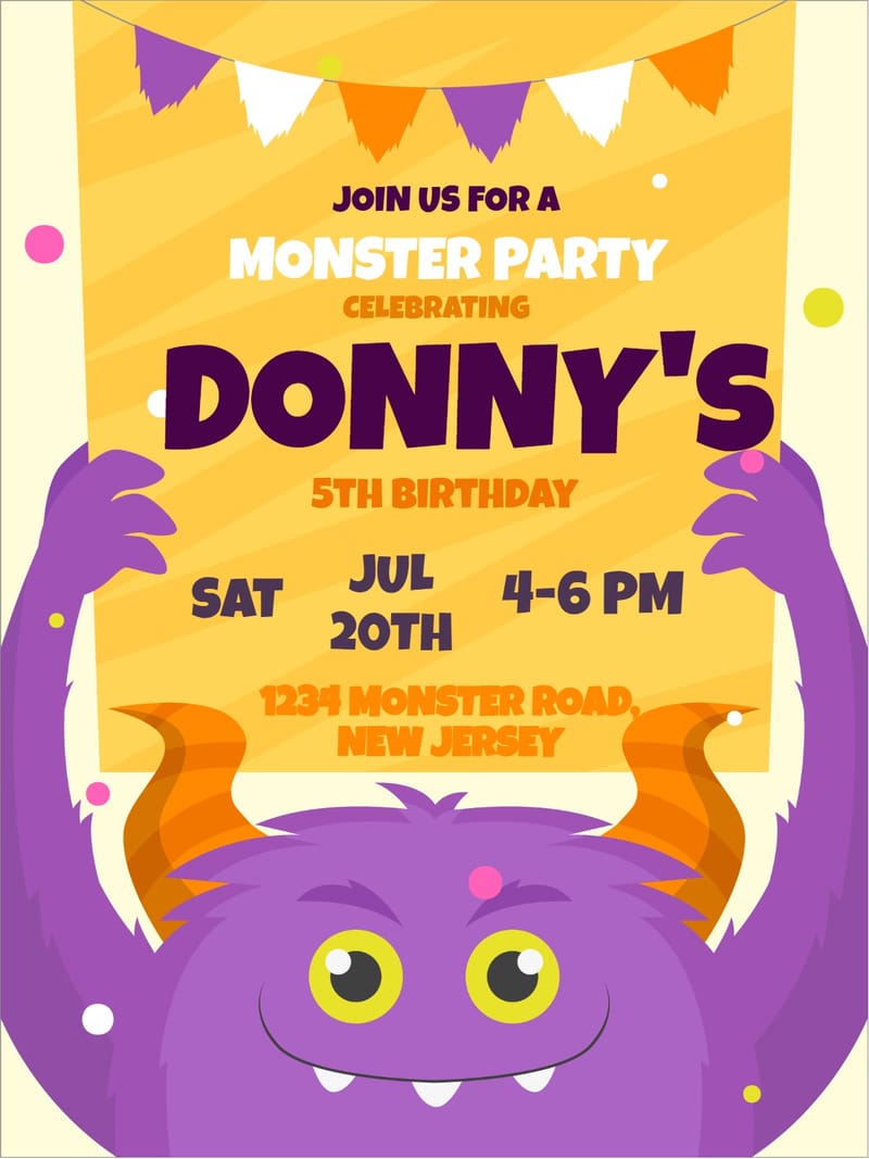 Elegant digital birthday â dynosyore  birthday invitation Template template