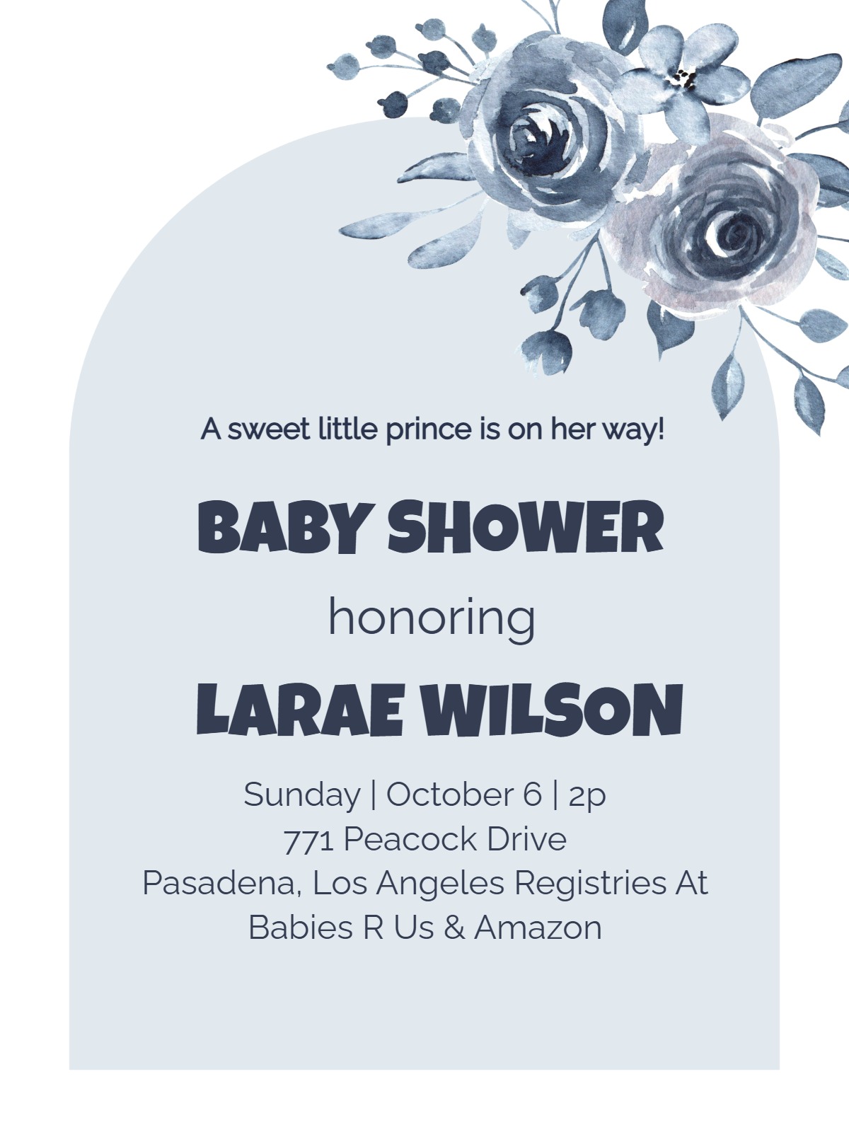 floral baby shower 12 Card floral card design for events