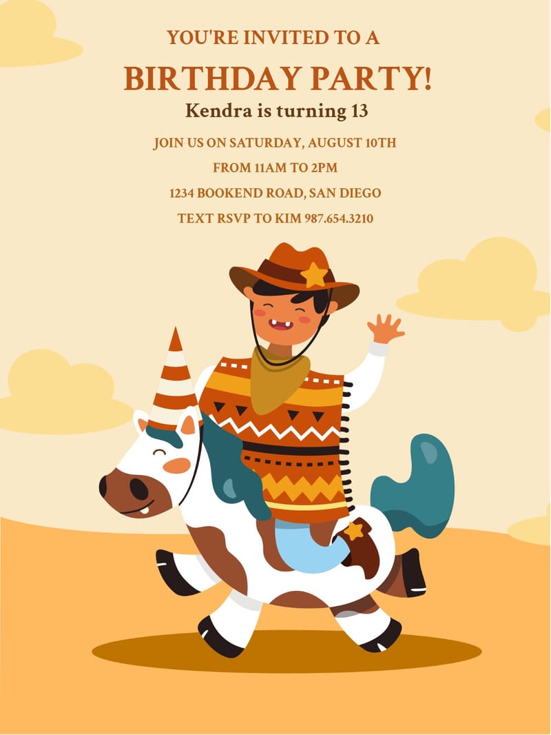 captain cartoon birthday invitation Card nan invitation card design for events