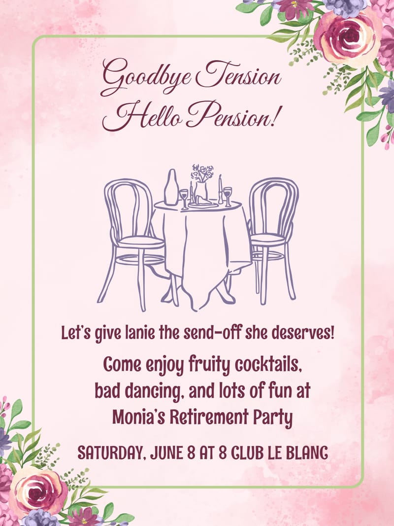 goodbye retirement party invitation Template retirements invitations template with stylish layout