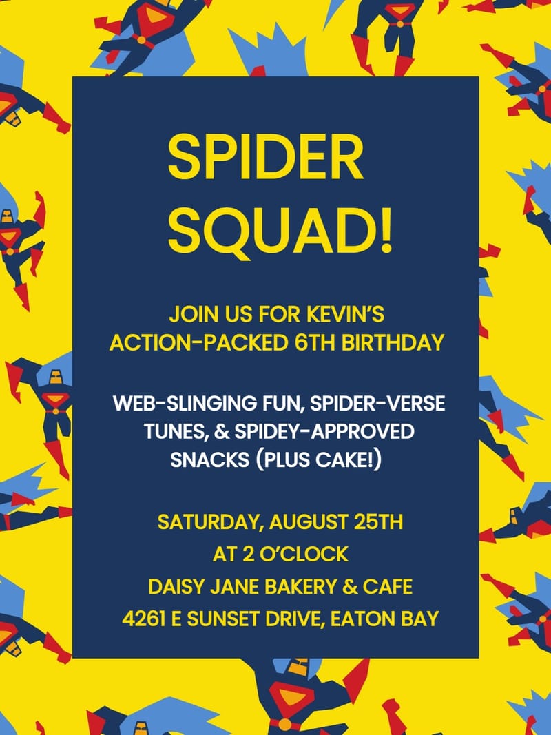 Elegant digital themed birthday â superhero birthday party invitation Card template