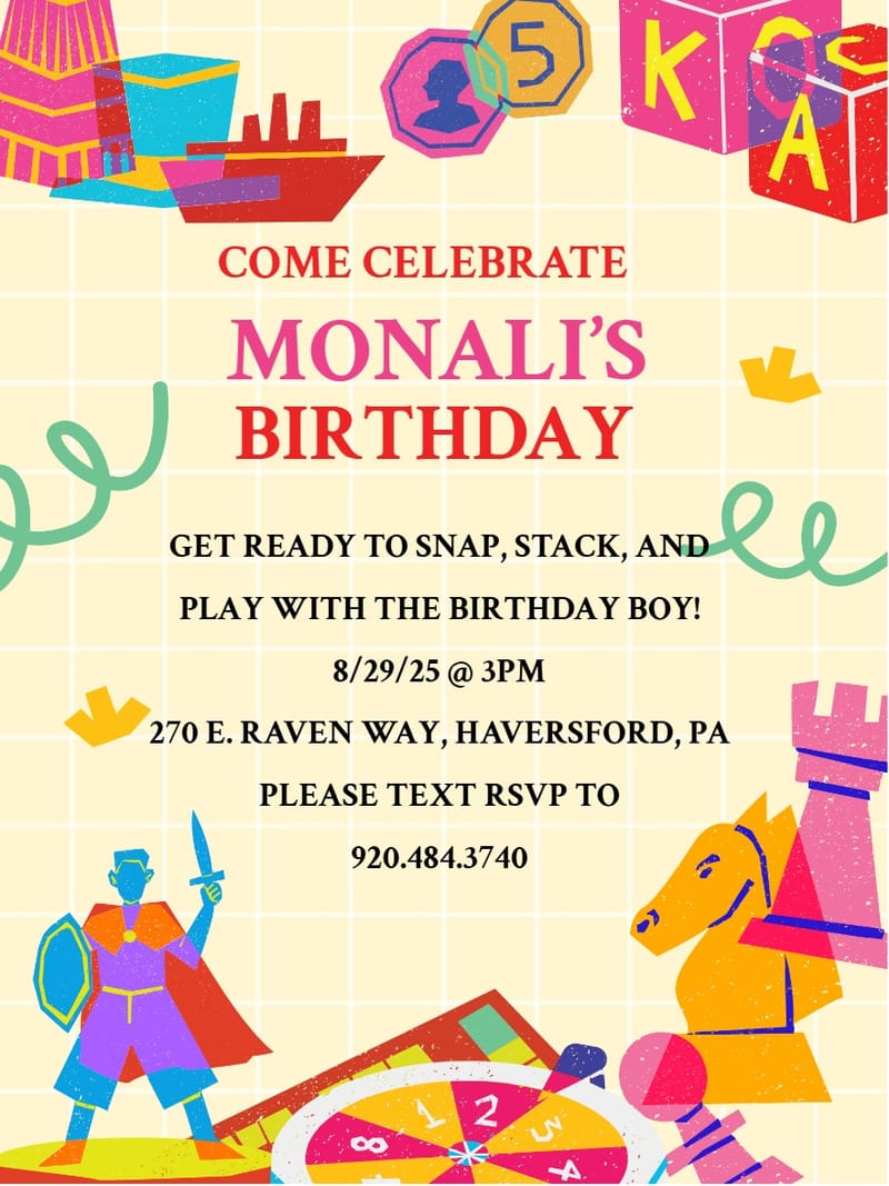 irregular gaming birthday invitation Card gaming birthday invitation template with stylish layout