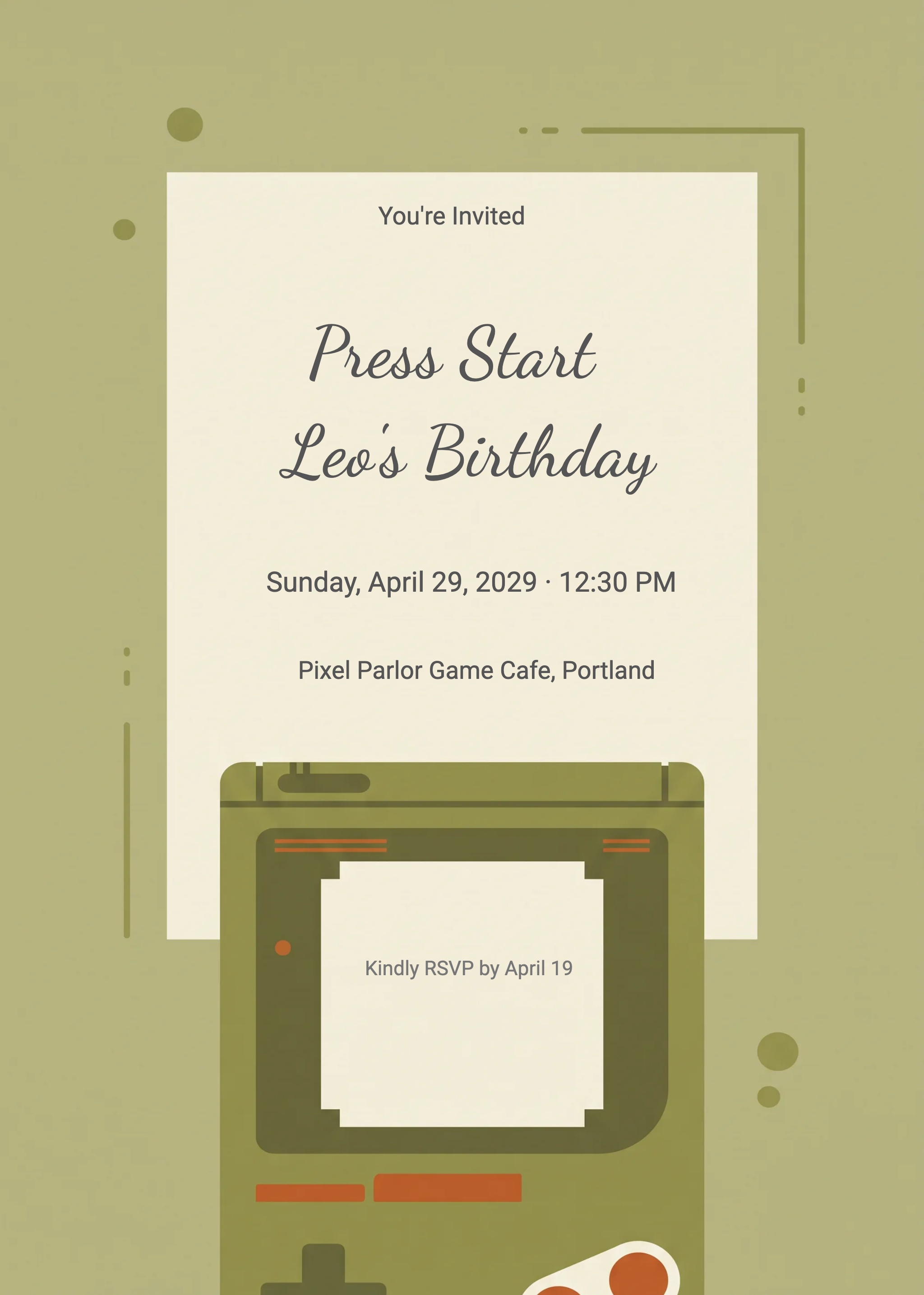 Invitation card