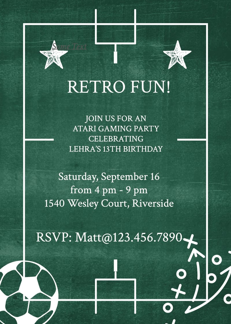 stary gaming birthday invitation Template gaming birthday invitation invitation card design for events
