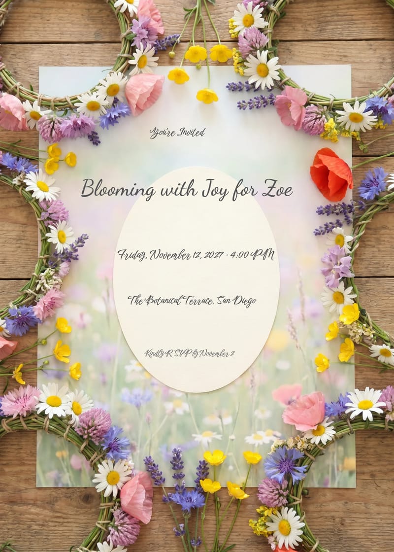 Flower Crown Birthday Invitation invitation